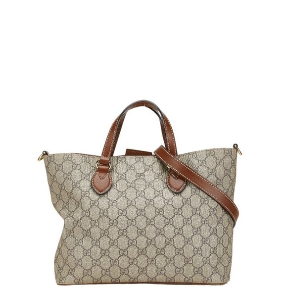 GUCCI Brown Leather Shoulder Bag - Picture 1 of 14